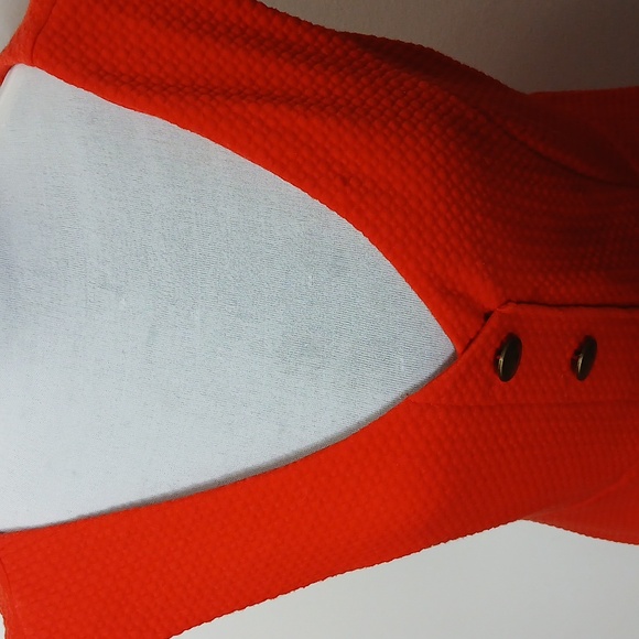 Maeve anthropologie vibrant red quilted shift dress size medium - Picture 3 of 16